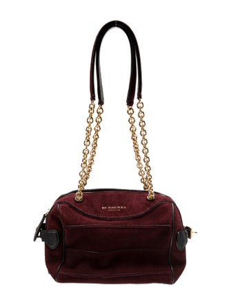 Burberry Suede Shoulder Bag