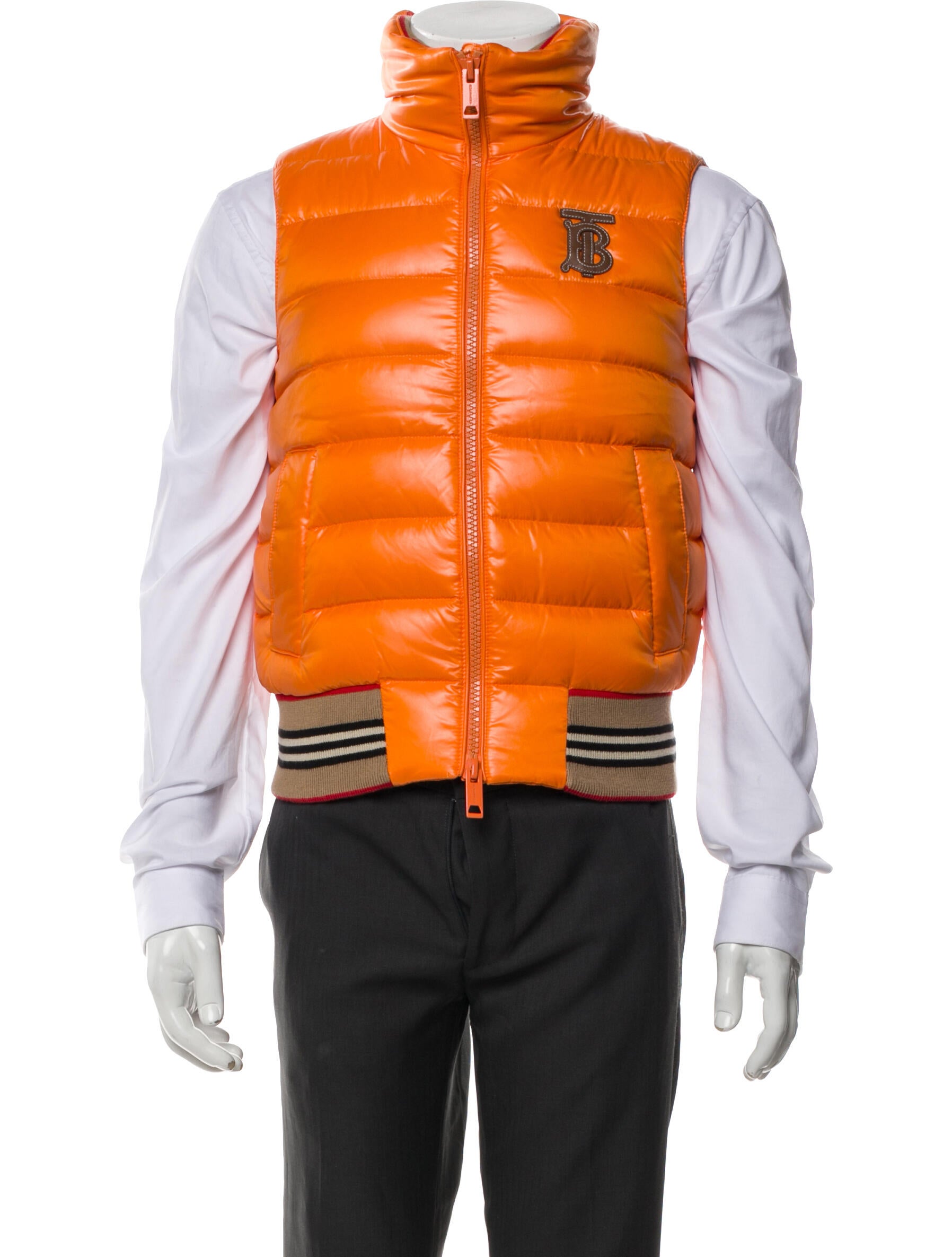 burberry vest orange