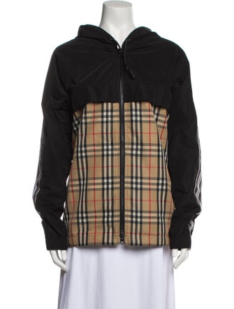 Burberry Plaid Print Jacket
