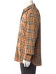 Burberry Plaid Print Long Sleeve Shirt