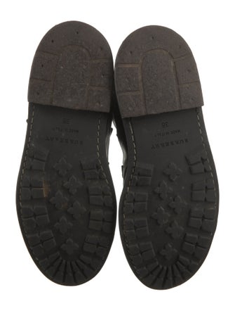 Burberry Leather Combat Boots