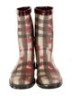Burberry Heart Check Rubber Rain Boots
