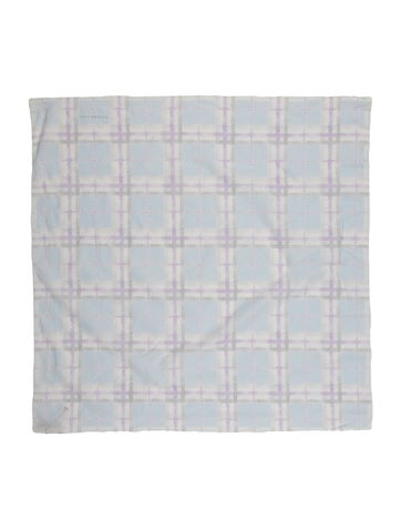 Burberry Scarves and Shawls TB Monogram Plaid Print Scarf