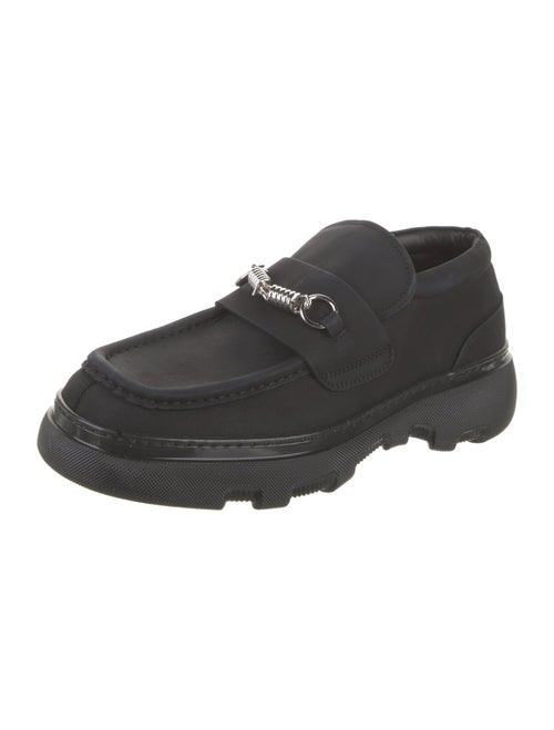 Burberry Prorsum Neoprene Chain-Link Accents Loafers