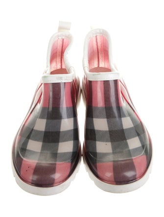 Burberry Rubber Plaid Print Oxfords