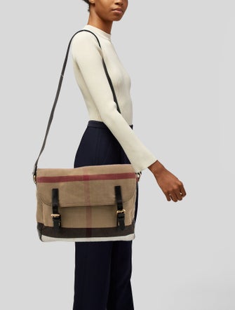 Burberry Canvas Messenger Bag