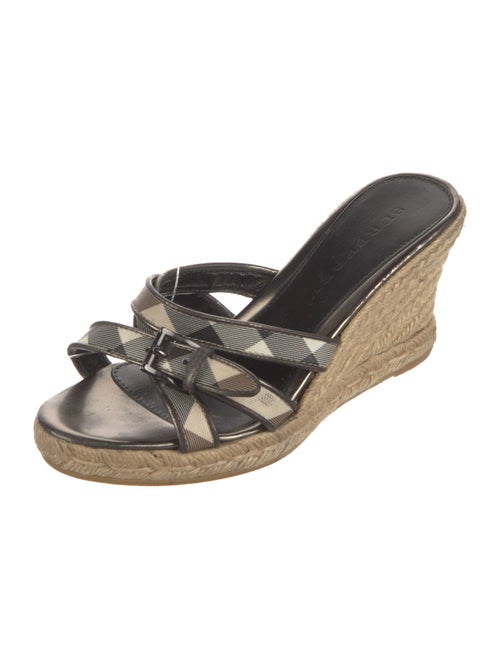 Burberry Nova Check Pattern Canvas Espadrilles
