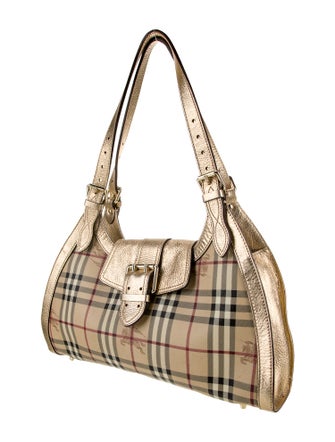 Burberry Haymarket Check Shoulder Bag