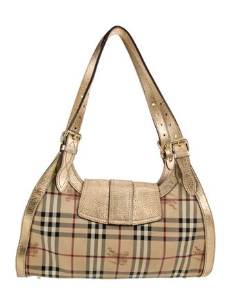 Burberry Haymarket Check Shoulder Bag