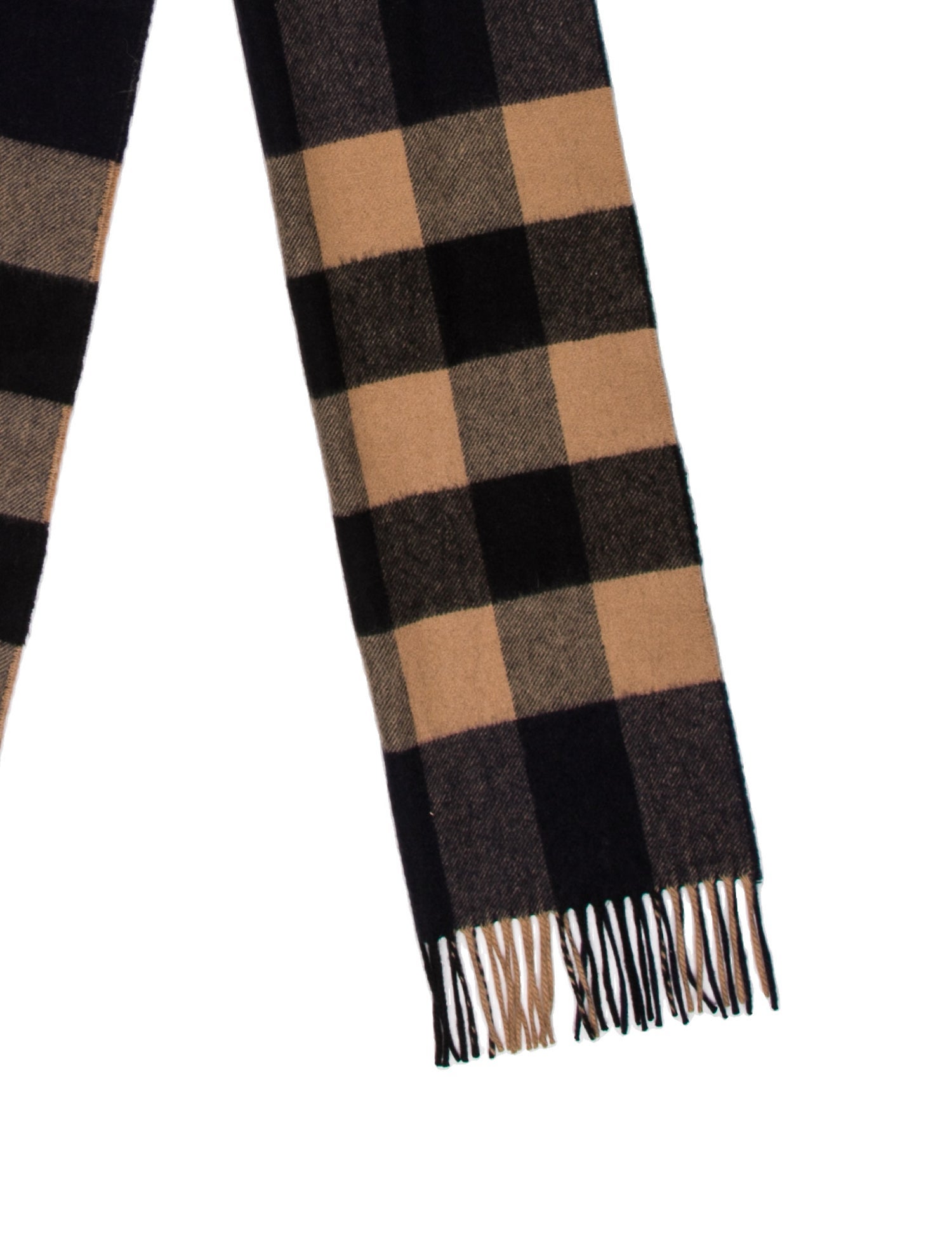 Burberry Cashmere Plaid Print Scarf