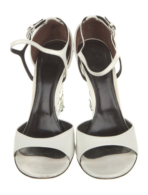 Burberry Leather Braided Accents Slingback Pumps