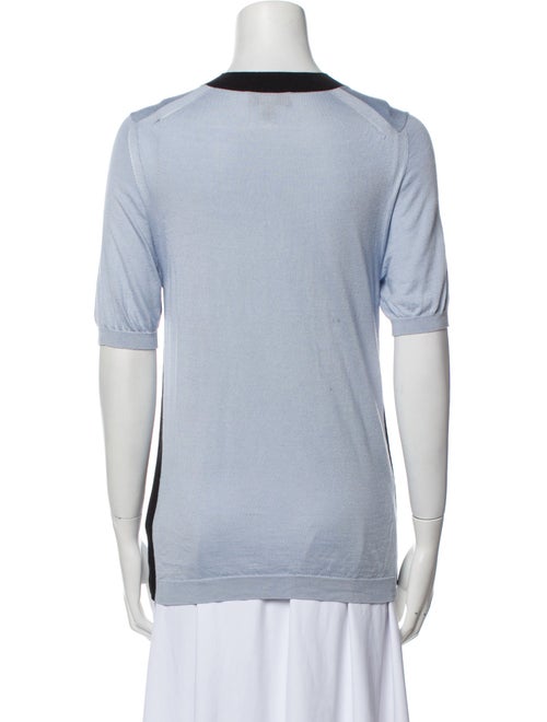 Burberry Silk Crew Neck T-Shirt