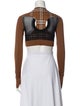 Burberry Mock Neck Long Sleeve Crop Top