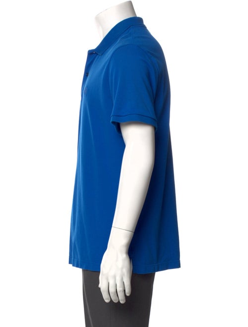 Burberry Nova Check Pattern V-Neck Polo Shirt