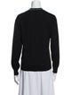 Burberry Merino Wool Plunge Neckline Sweater