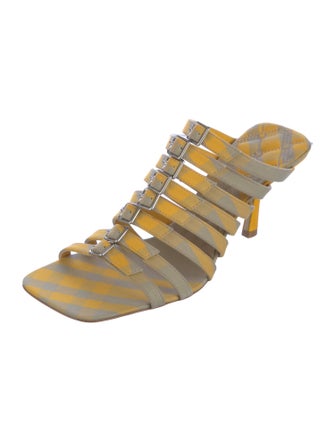 Burberry Canvas Gladiator Sandals w/ Tags