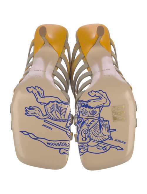 Burberry Canvas Gladiator Sandals w/ Tags