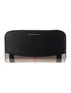Burberry Nova Check Pattern Canvas Continental Wallet