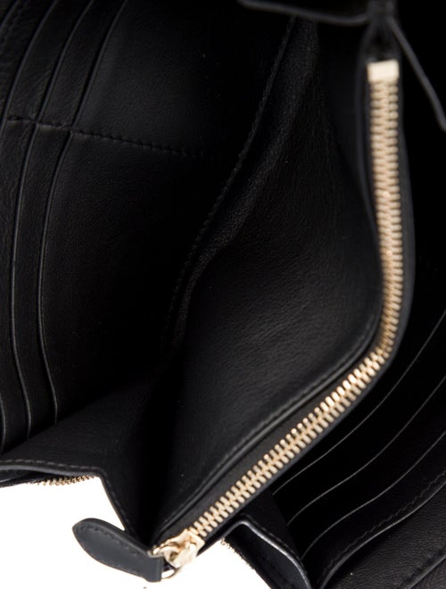 Burberry Nova Check Pattern Canvas Continental Wallet