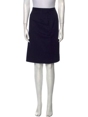 Burberry Pleated Accents Knee-Length Skirt