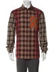 Burberry Plaid Print Long Sleeve Shirt