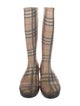 Burberry House Check Pattern Rubber Rain Boots