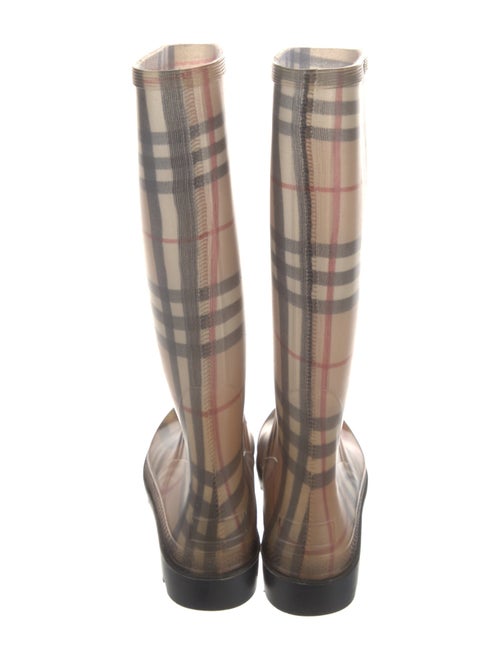 Burberry House Check Pattern Rubber Rain Boots