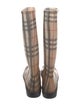 Burberry House Check Pattern Rubber Rain Boots