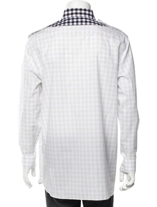 Burberry Plaid Print Long Sleeve Shirt