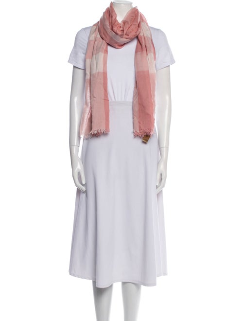 Burberry Cashmere Plaid Print Scarf