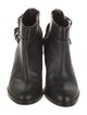 Burberry House Check Pattern Leather Boots