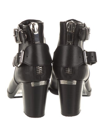 Burberry House Check Pattern Leather Boots