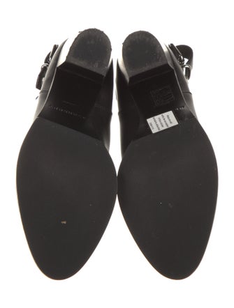 Burberry House Check Pattern Leather Boots