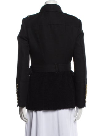 Burberry Wool Fur Coat