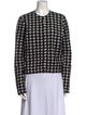 Burberry Houndstooth Print Crew Neck Sweater