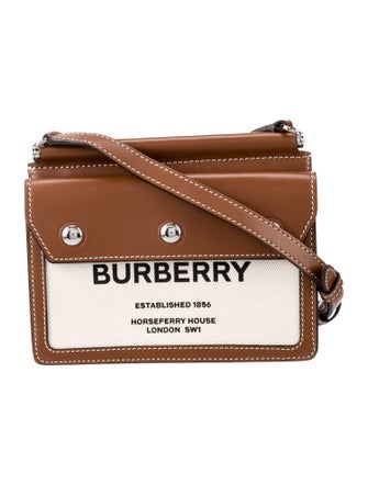 Burberry Canvas Title Bag Mini