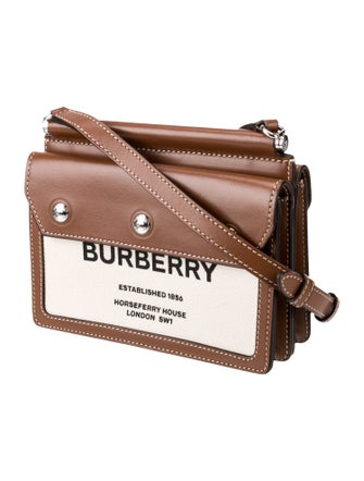 Burberry Canvas Title Bag Mini
