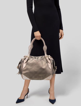 Burberry Smoked Check Shoulder Bag