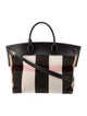 Burberry Exploded Check Society Top Handle Bag