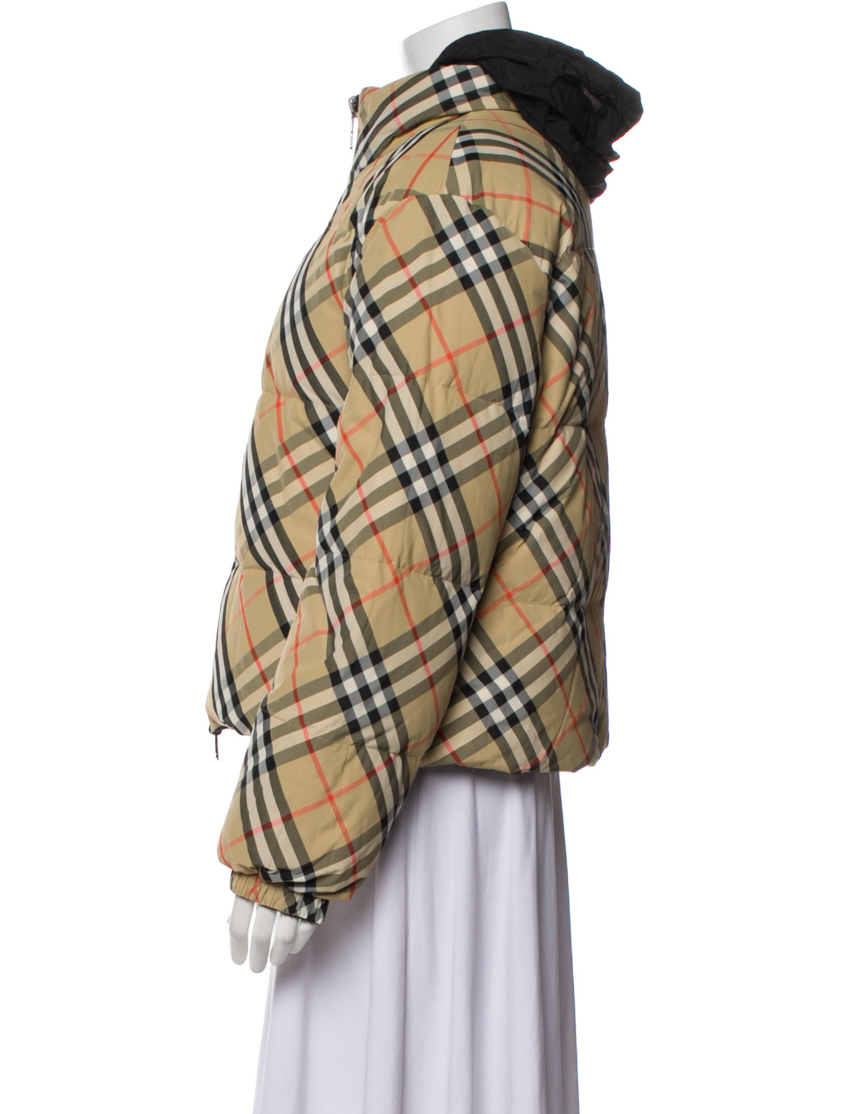 Burberry Plaid Print Jacket