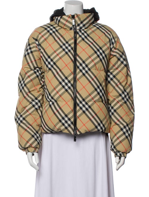Burberry Plaid Print Jacket