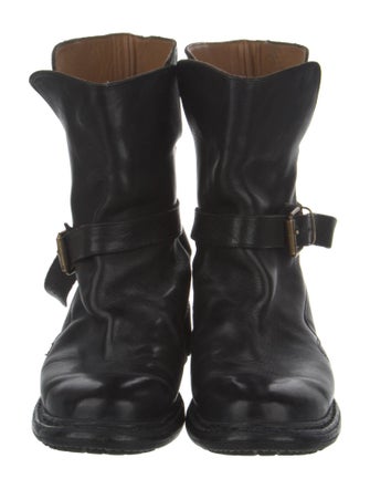 Burberry Leather Moto Boots