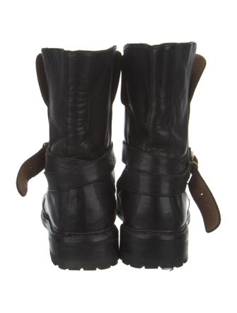 Burberry Leather Moto Boots