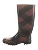 Burberry Rubber Printed Rain Boots
