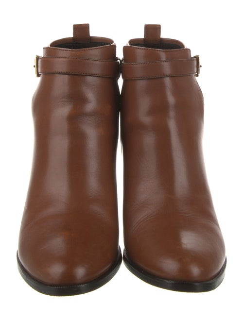 Burberry House Check Pattern Leather Boots