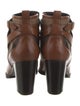 Burberry House Check Pattern Leather Boots