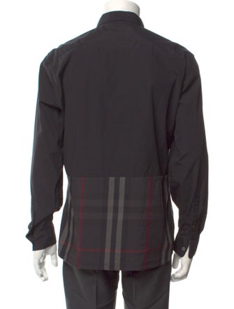 Burberry Nova Check Pattern Long Sleeve Shirt