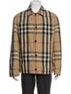 Burberry Plaid Print Trucker Jacket