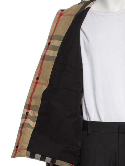 Burberry Plaid Print Trucker Jacket