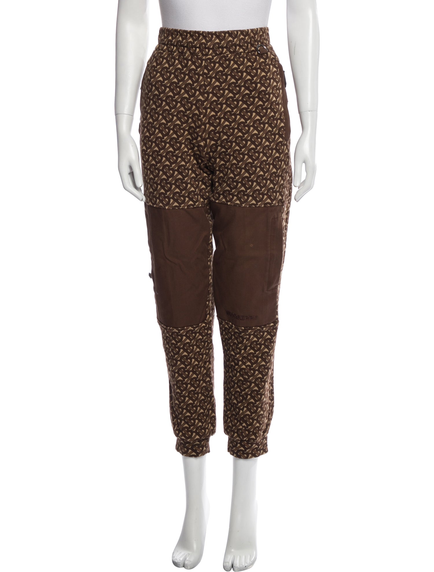 Burberry Printed Embroidered Accent Sweatpants